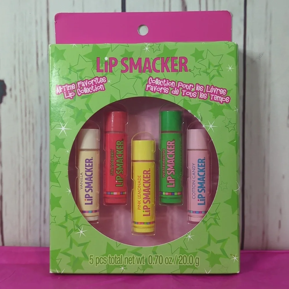 RARE BONNE BELL Lip Smacker All Time Favorites Lip Collection of 5 Lip Gloss NEW